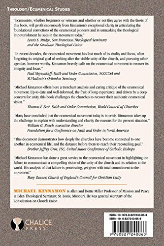 The Vision of the Ecumenical Movement: And How It Has Been Impoverished by Its Friends,Used