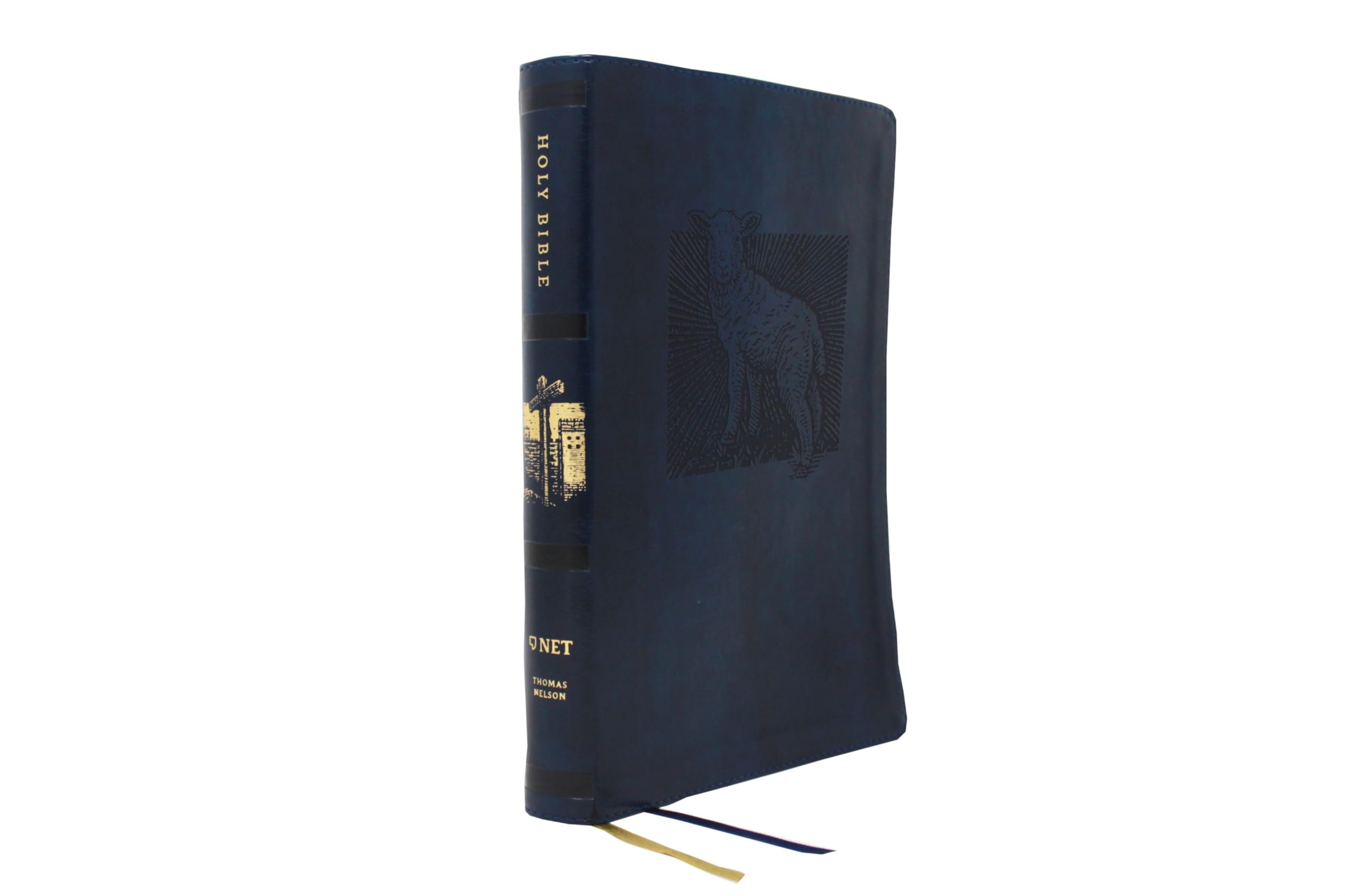 NET Bible, Thinline Art Edition, Large Print, Leathersoft, Blue, Comfort Print: Holy Bible,Used