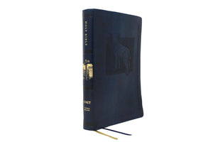 NET Bible, Thinline Art Edition, Large Print, Leathersoft, Blue, Comfort Print: Holy Bible,Used