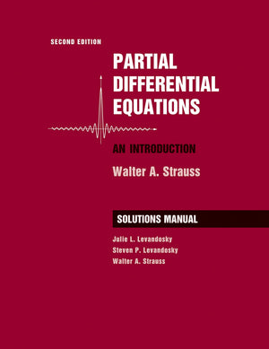 Partial Differential Equations: An Introduction, 2e Student Solutions Manual,New