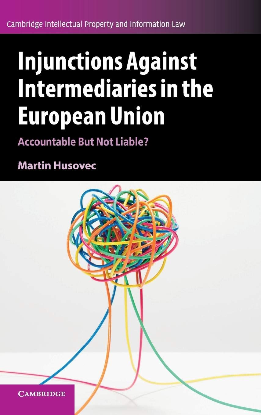 Injunctions against Intermediaries in the European Union: Accountable but Not Liable? (Cambridge Intellectual Property and Infor,Used