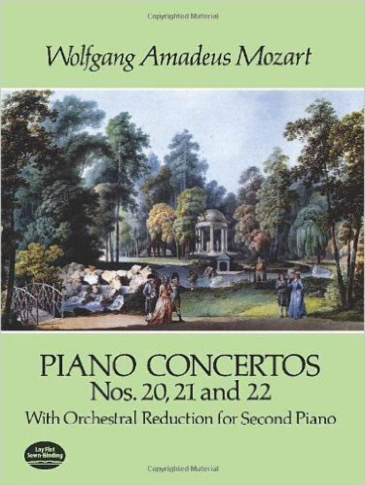 Piano Concertos Nos. 20, 21 and 22: With Orchestral Reduction for Second Piano (Dover Music for Piano),Used