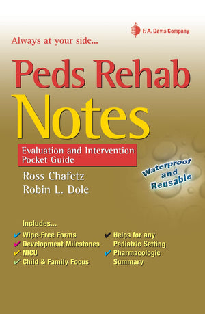 Peds Rehab Notes: Evaluation And Intervention Pocket Guide (Davis'S Notes Book),Used
