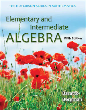 Elementary And Intermediate Algebra (Hutchison Series In Mathematics),New
