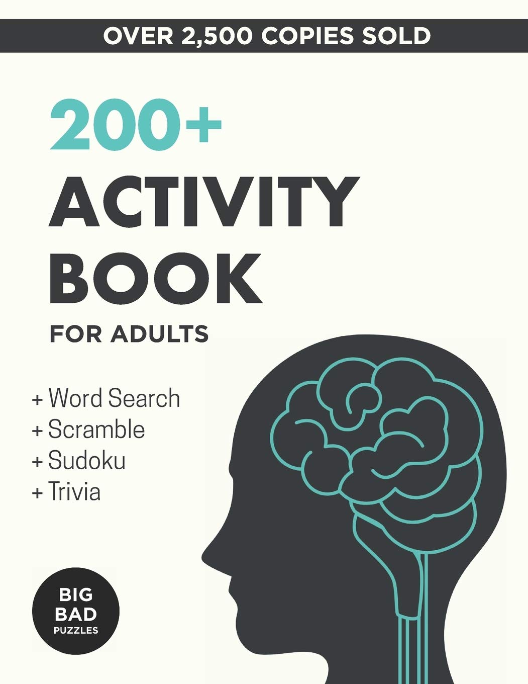 200+ Activity Book for Adults: Puzzles, Word Games & Trivia to Develop a Healthy Mind,Used