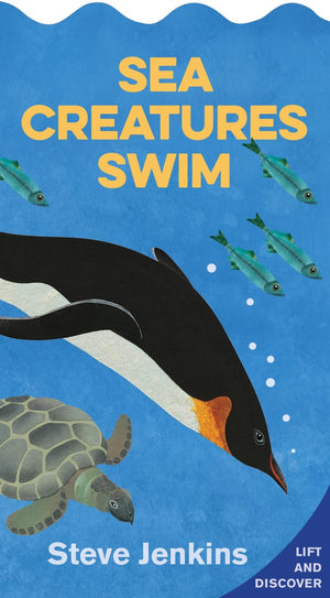 Sea Creatures Swim Shaped Board Book with LifttheFlaps: Lifttheflap and Discover,Used