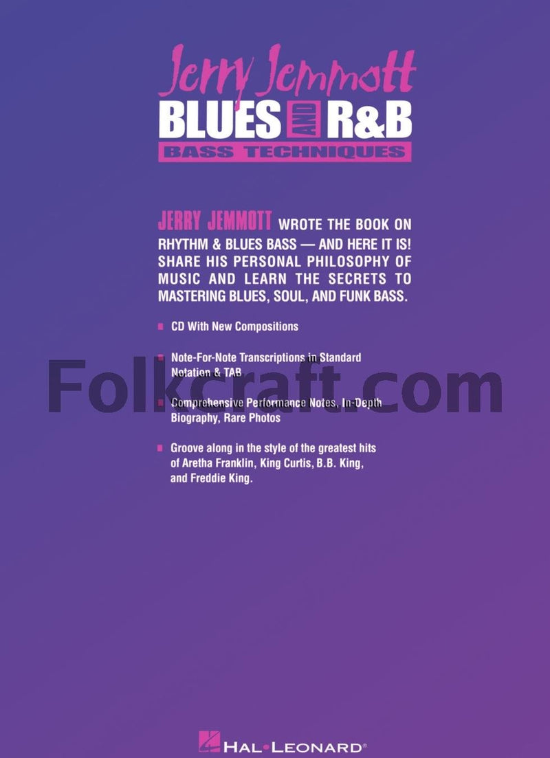 Jerry Jemmott  Blues and Rhythm & Blues Bass Technique (Bass Builders),Used