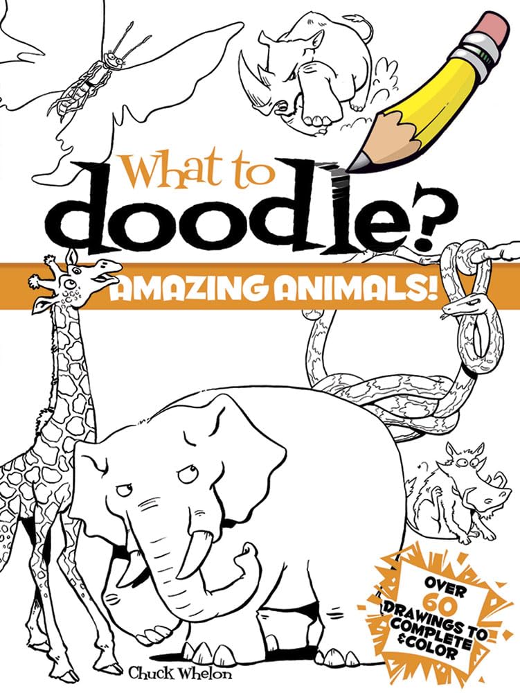 What To Doodle? Amazing Animals! (Dover Doodle Books),Used