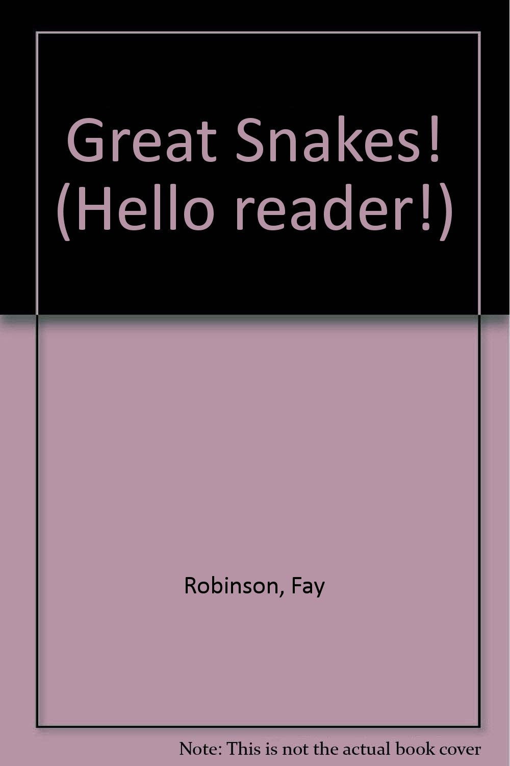 Great Snakes! (Hello Reader),Used