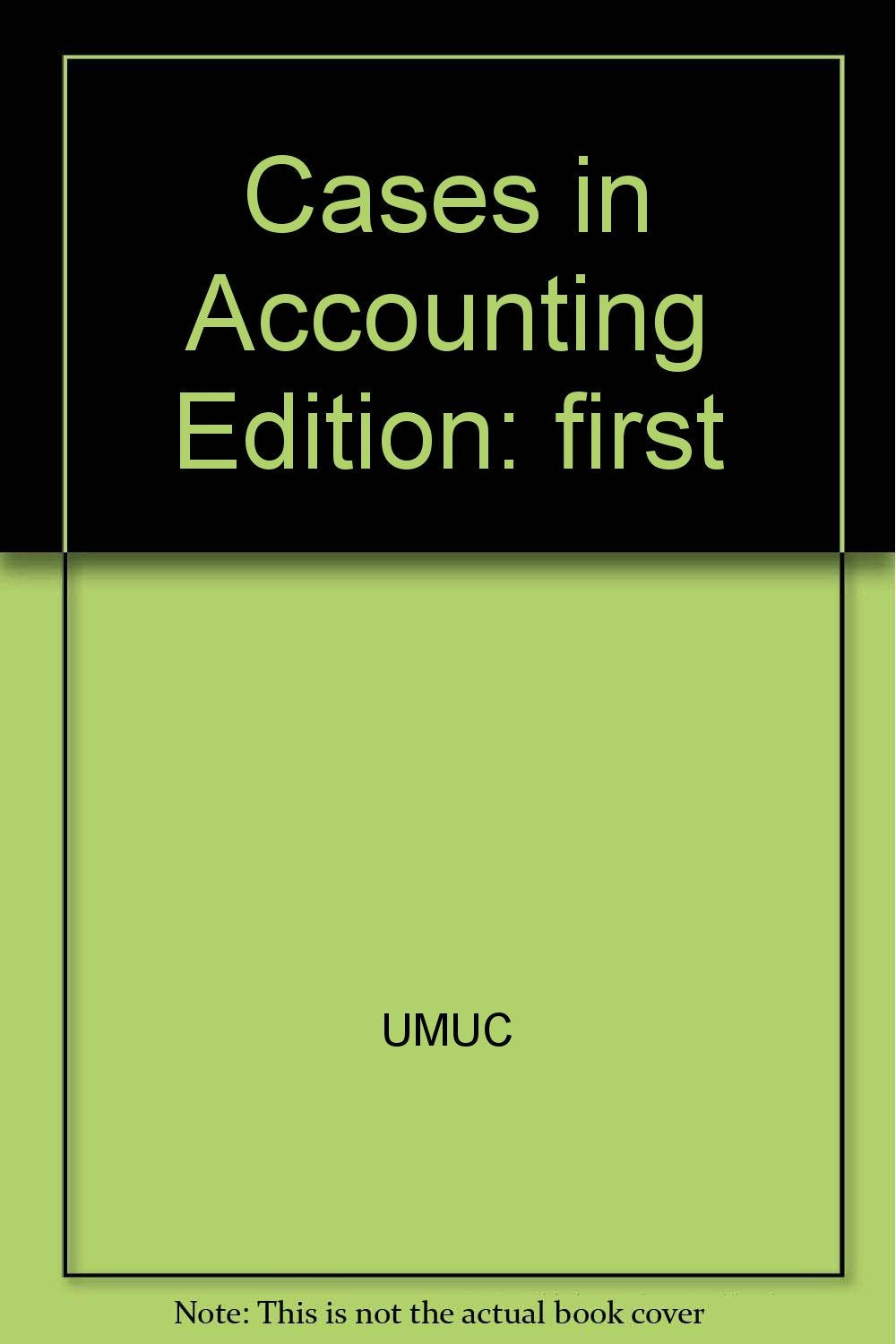 Cases in Accounting,Used