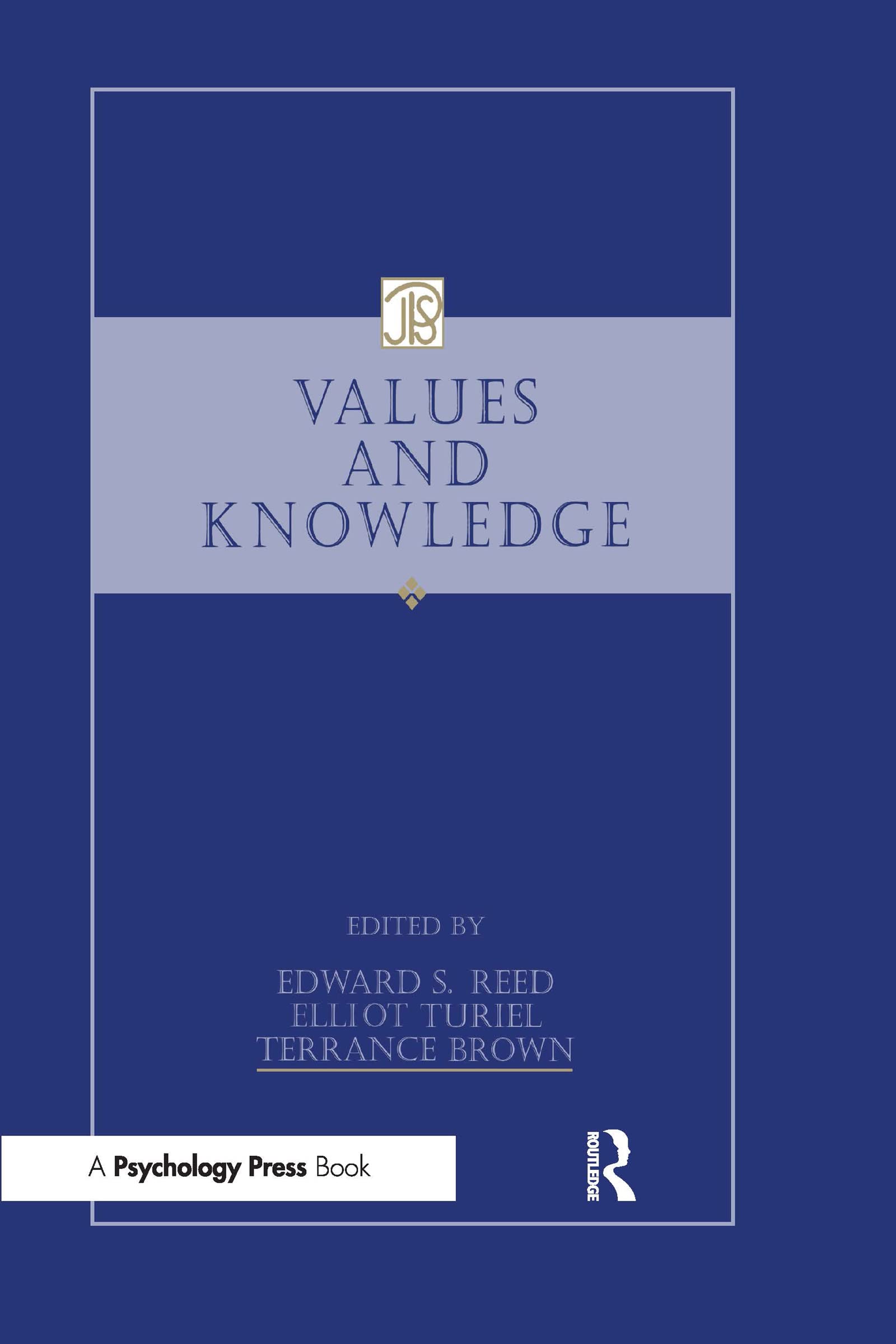 Values And Knowledge (Jean Piaget Symposia Series),Used