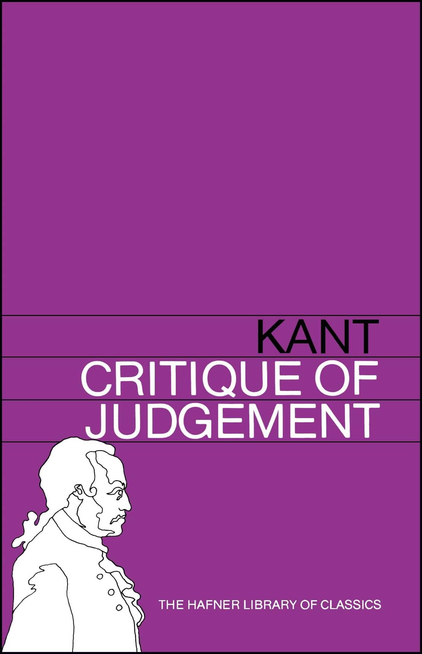 Critique of Judgement (Hafner Library of Classics),Used
