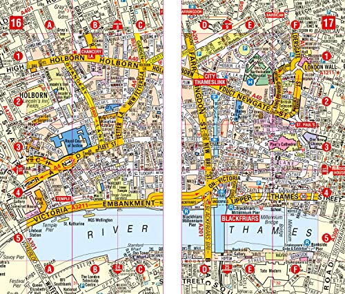 London Mini AZ Street Atlas (paperback),Used