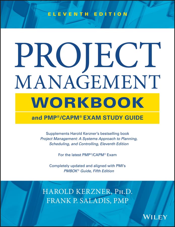 Project Management Workbook and PMP / CAPM Exam Study Guide,New