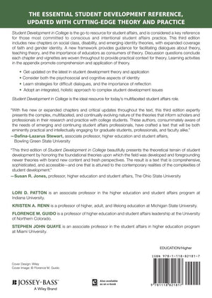Student Development in College: Theory, Research, and Practice,Used