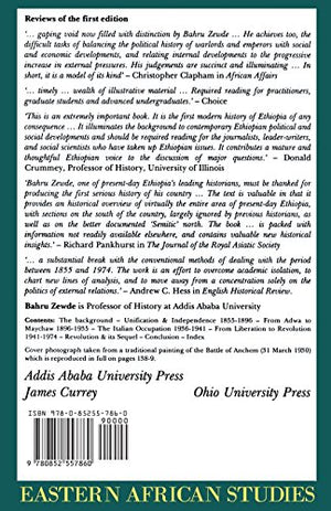 A History Of Modern Ethiopia, 18551991: Updated And Revised Edition (Eastern African Studies)-new,New
