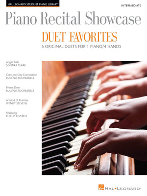 Piano Recital ShowcaseDuet Favorites5 Original Duets For 1 Piano/4 Hands Intermediate (Hal Leonard Student Piano Library),Used