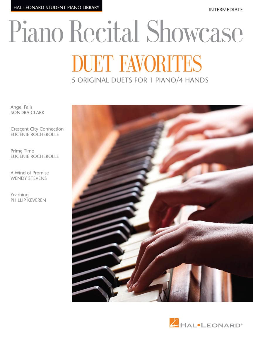 Piano Recital ShowcaseDuet Favorites5 Original Duets For 1 Piano/4 Hands Intermediate (Hal Leonard Student Piano Library),Used