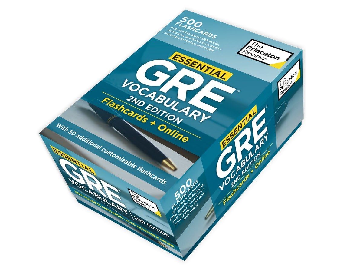 The Princeton Review Essential GRE Vocabulary: 500 Essential Vocabulary Words to Help Boost Your GRE Score (Graduate School Test,Used