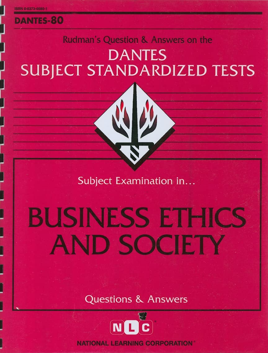 DSST Business Ethics and Society (Passbooks) (DANTES SUBJECT STANDARDIZED TESTS (DANTES)),New