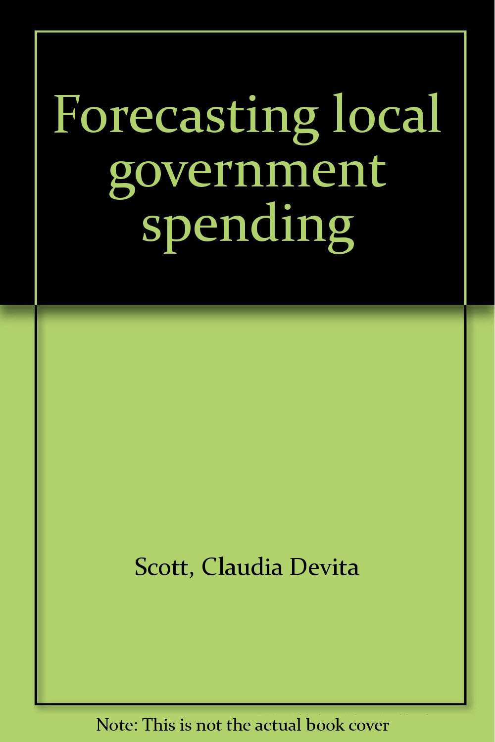 Forecasting local government spending,Used