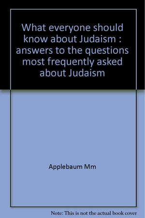 What Everyone Should Know about Judaism,Used