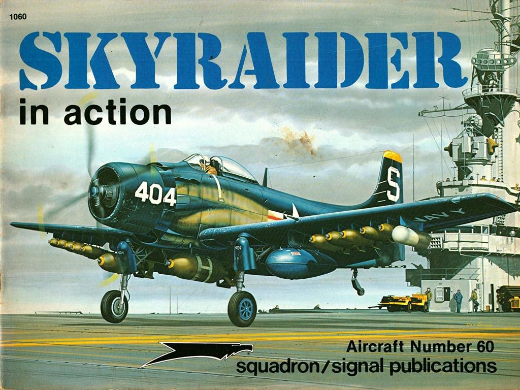Ad Skyraider In Action,New