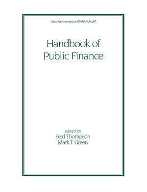 Handbook of Public Finance (Public Administration and Public Policy),Used