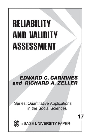 Reliability and Validity Assessment (Quantitative Applications in the Social Sciences),New