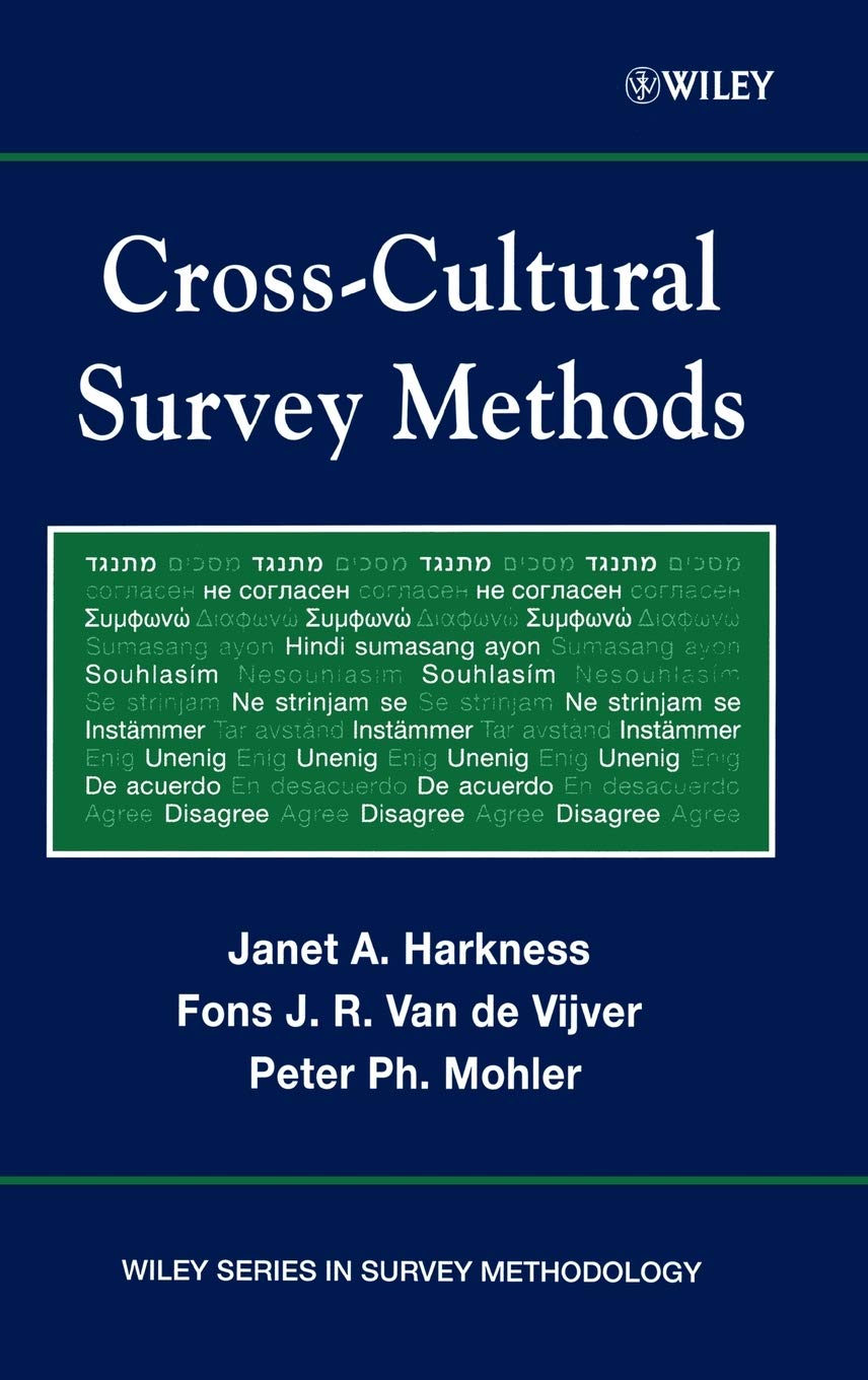 Crosscultural Survey Methods,Used