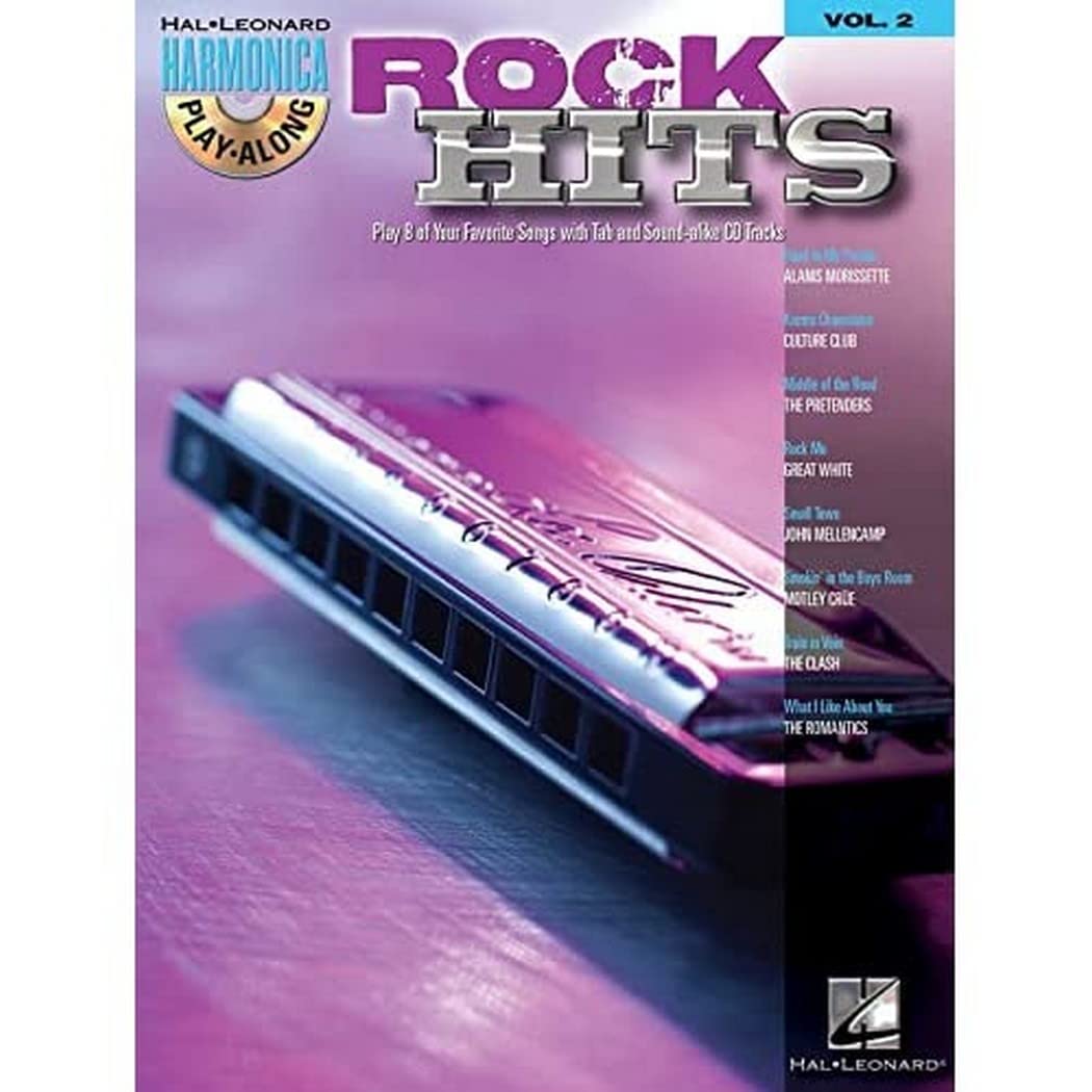 Rock Hits  Harmonica Play Along Volume 2 Book/CD (Diatonic Harmonica) (HalLeonard Harmonica Playalong),Used