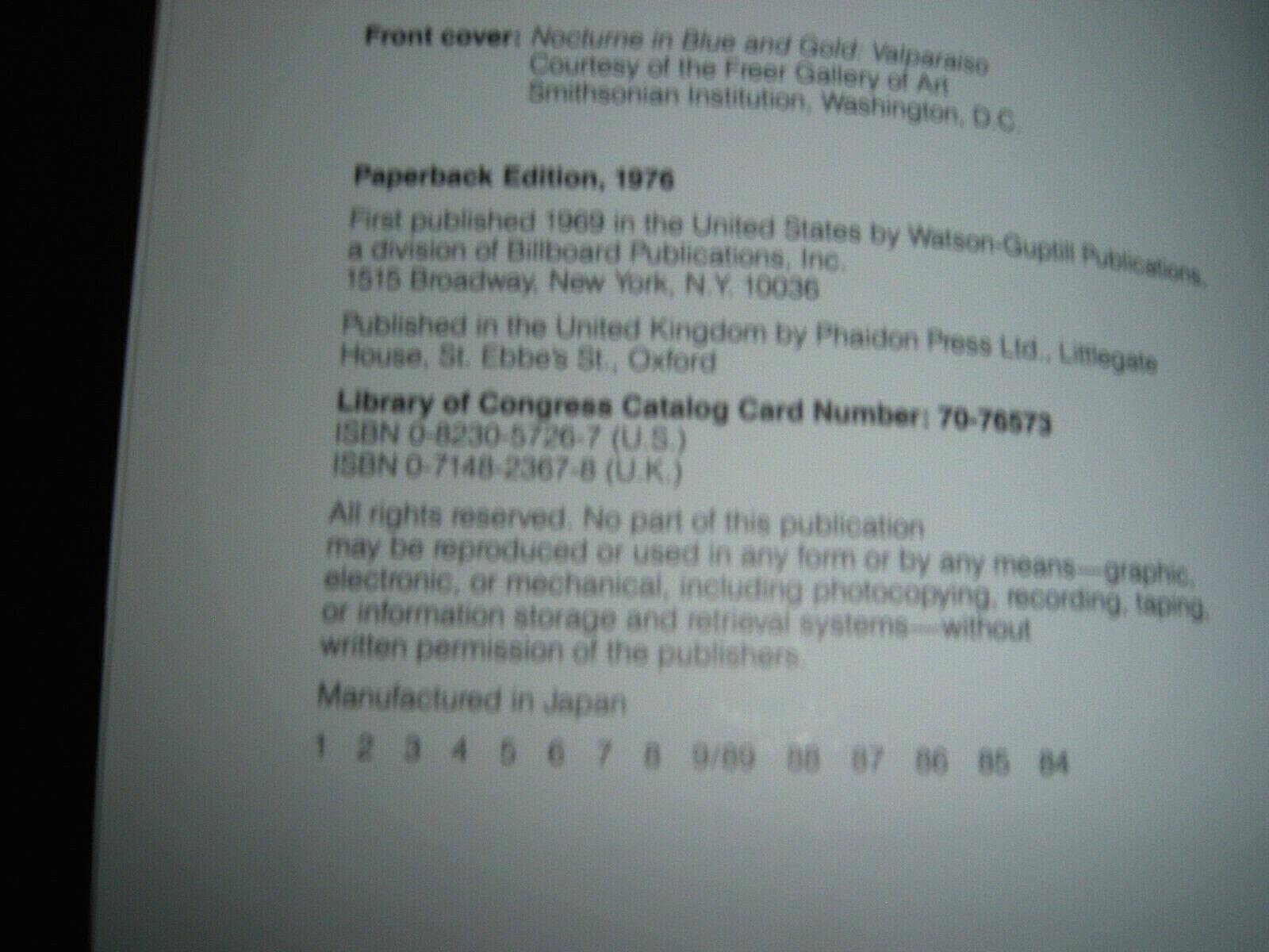 Whistler: Landscapes and Seascapes,Used