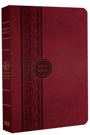 Mev Bible Thinline Reference Cranberry: Modern English Version