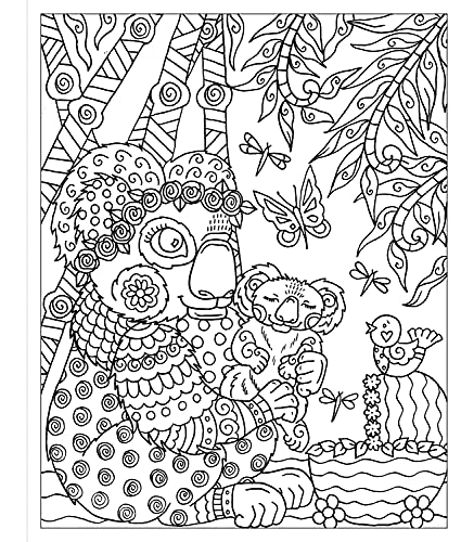 Zendoodle Coloring: Cuddly Koalas: Adorable Marsupials to Color and Display,Used