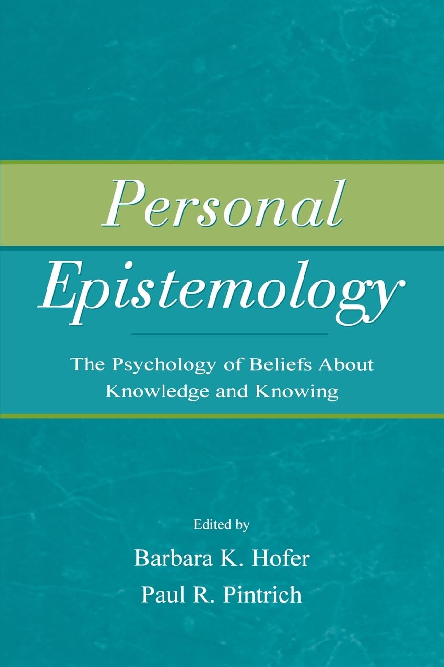 Personal Epistemology,Used