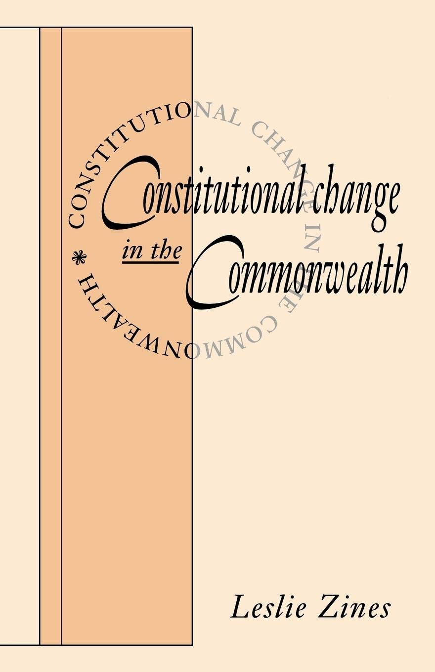 Constitutional Change in the Commonwealth,Used