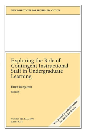 Contigent Instructional Staff 123 (JB HE Single Issue Higher Education),Used