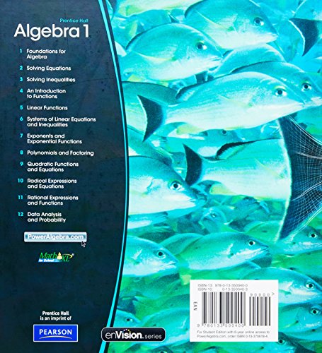 High School Math 2011 Algebra 1(Prentice Hall) Student Edition,Used