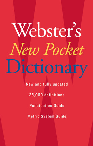 Houghton Mifflin Webster'S New Pocket Dictionary Printed Book