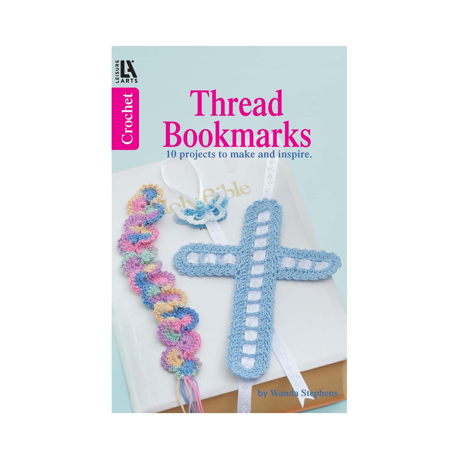 Leisure Arts Crochet Thread Bookmarks Book,Used