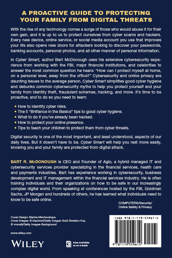 Cyber Smart: Five Habits to Protect Your Family, Money, and Identity from Cyber Criminals,Used