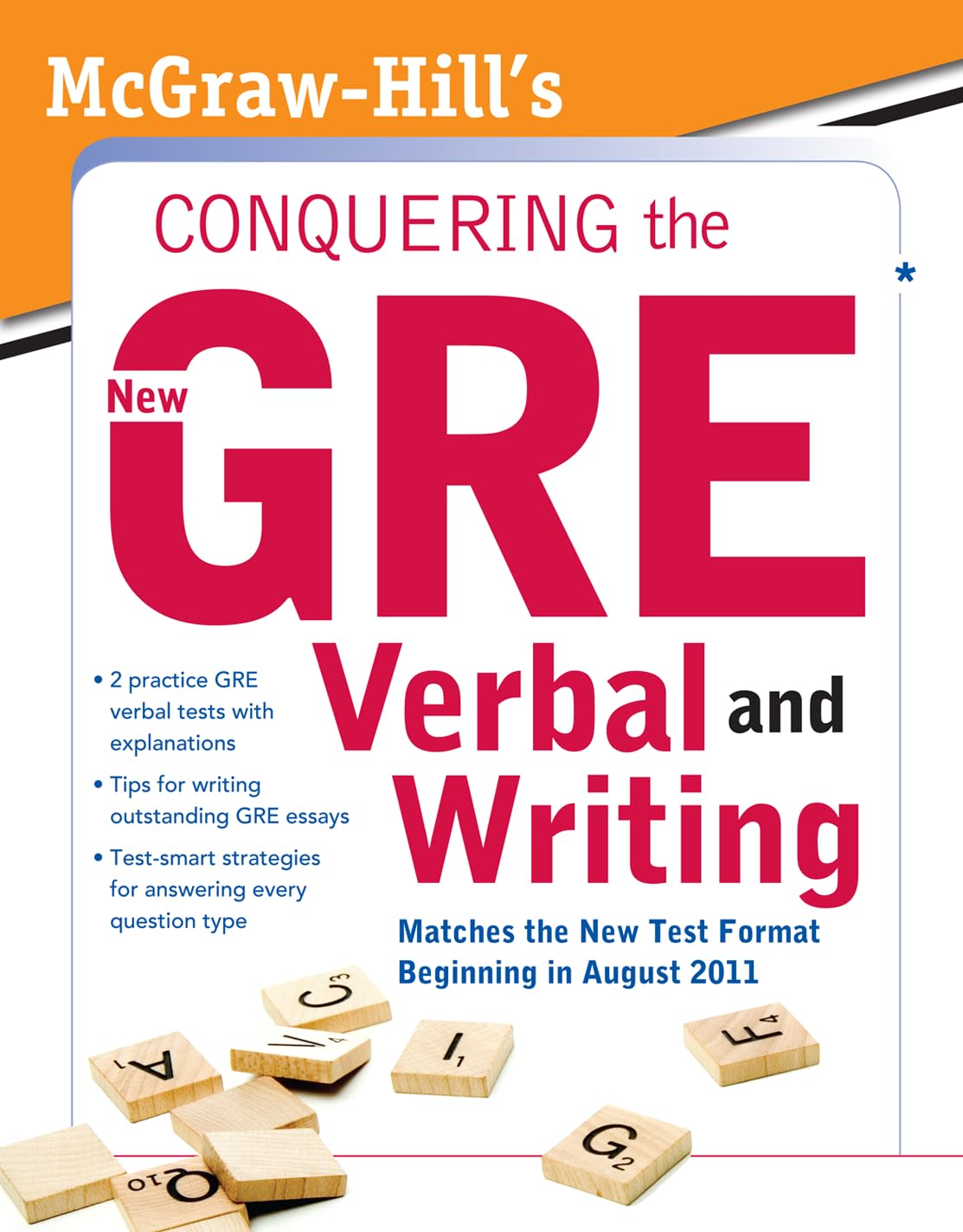 McGrawHill's Conquering the New GRE Verbal and Writing,Used