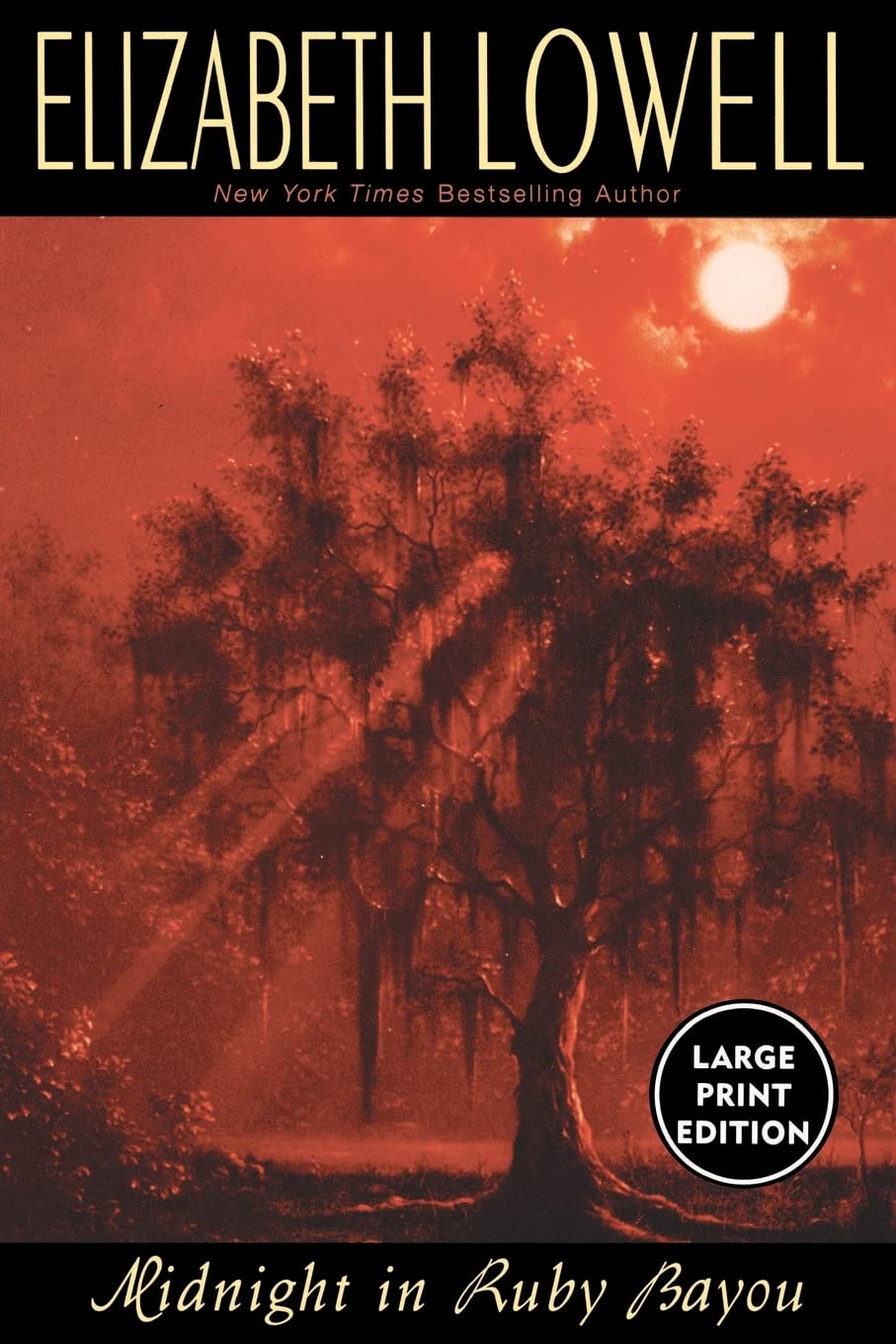 Midnight in Ruby Bayou [Large Print Edition],Used