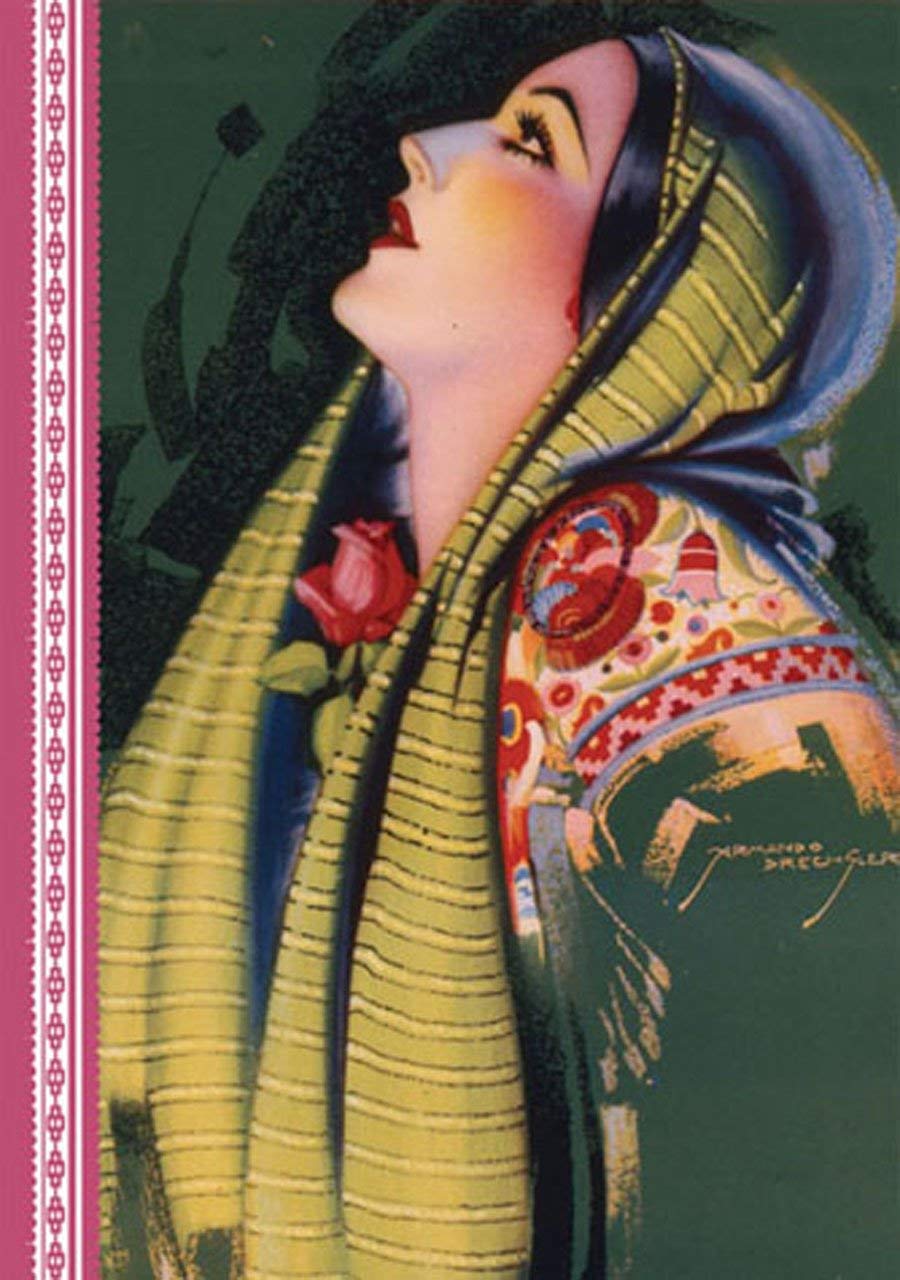 Mexican Calendar Girl Journal