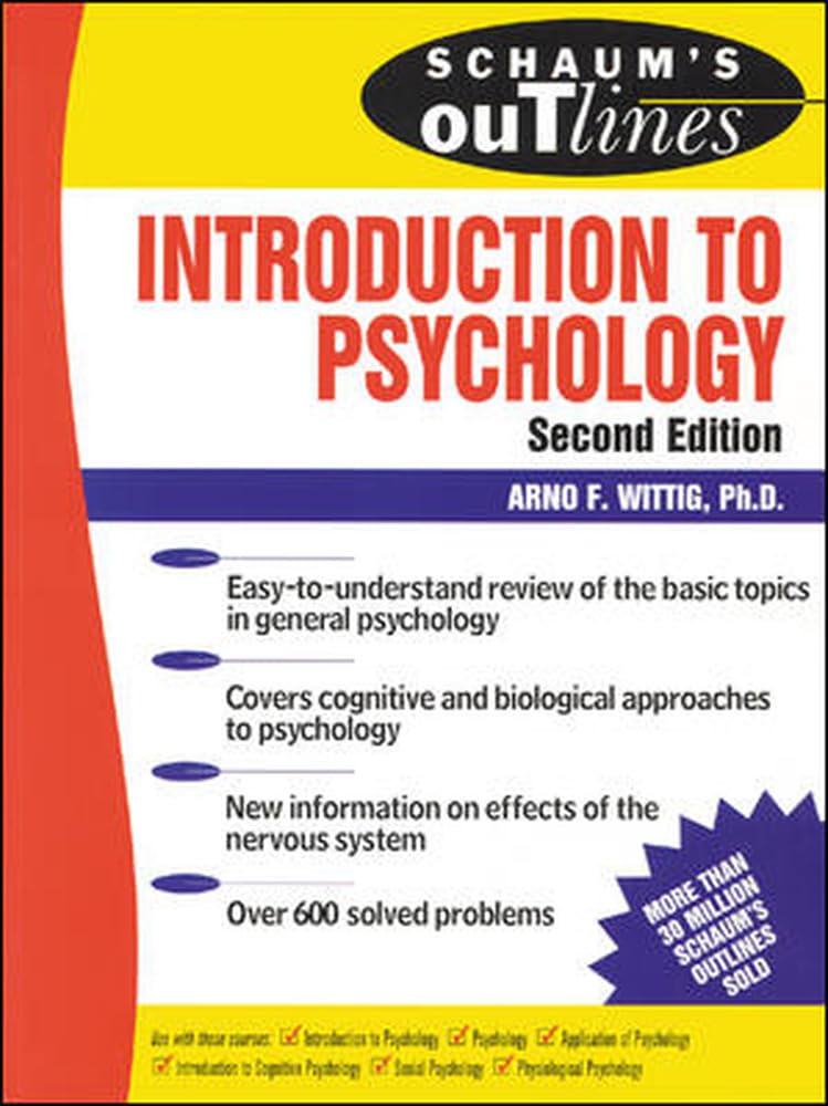 Schaum's Outline of Introduction to Psychology,Used