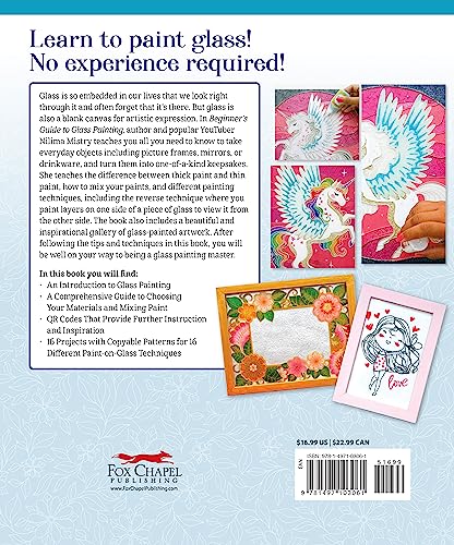 Beginner's Guide to Glass Painting: 16 Amazing Projects for Picture Frames, Dishware, Mirrors, and More! (Fox Chapel Publishing),New