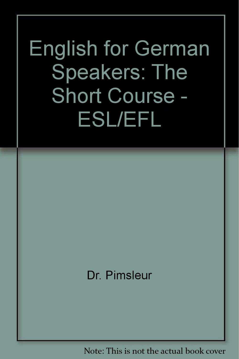 English for German Speakers: The Short Course  ESL/EFL,Used