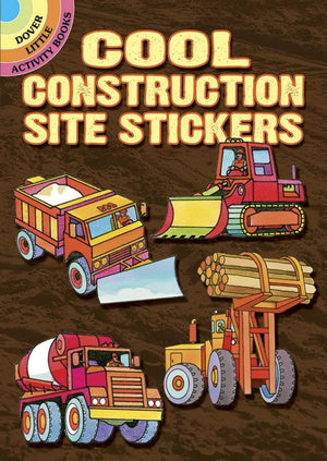 Cool Construction Site Stickers (Dover Little Activity Books: Cars & Truc),Used