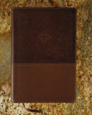 The Amplified Study Bible, Leathersoft, Brown [Large Print]-used