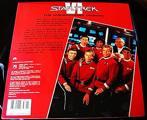 Star Trek VI Calendar 1993,Used